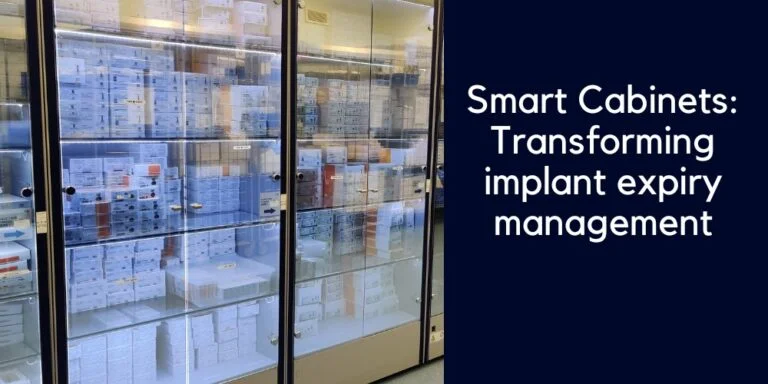 Implant expiry management using a smart cabinet