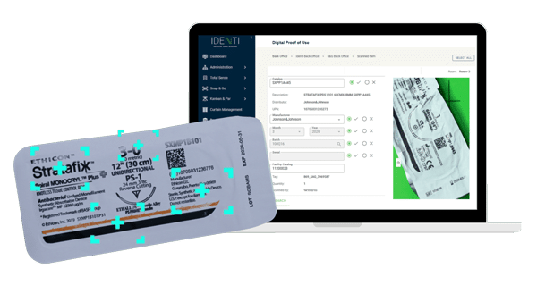 Full product data captured for Joint Commission compliance