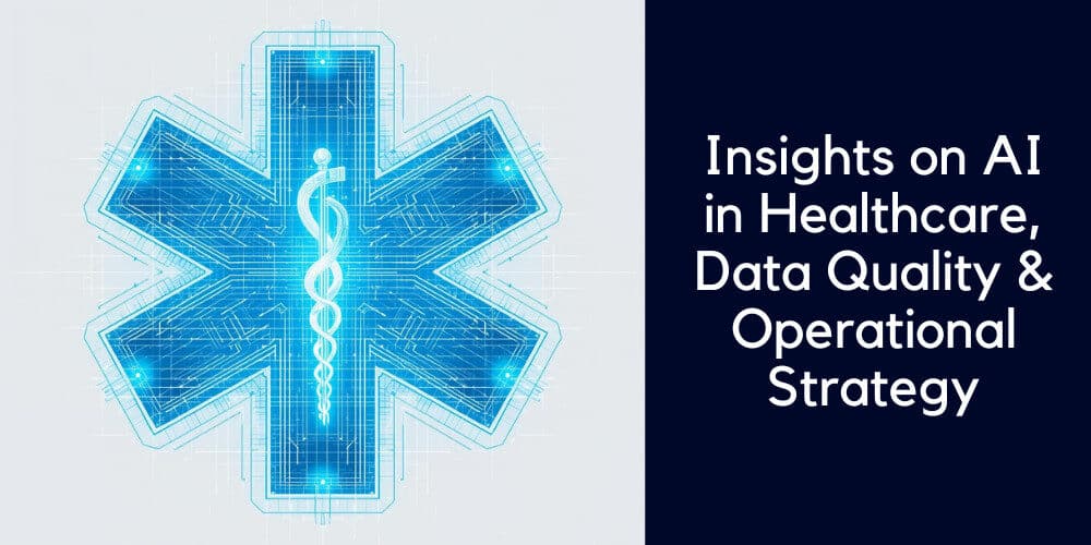 ai in healthcare blog post with data forming medical cross